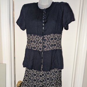 Vintage blouse and shorts set